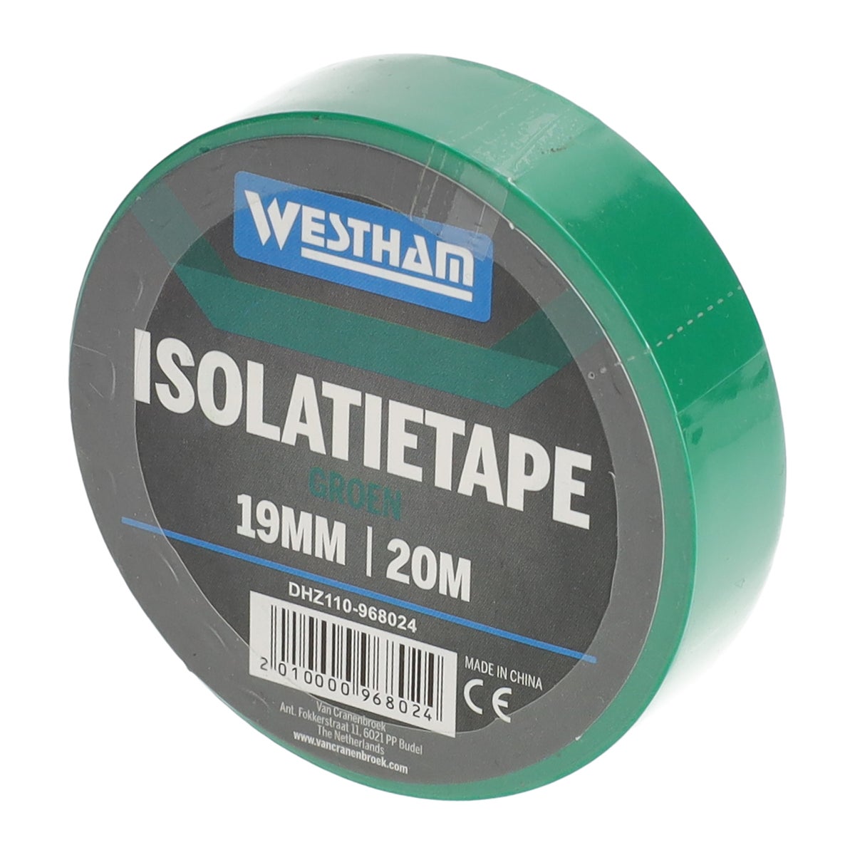 Tape groen 19 mm x 20 M Westham Tape groen 19 mm x 20 M Westham