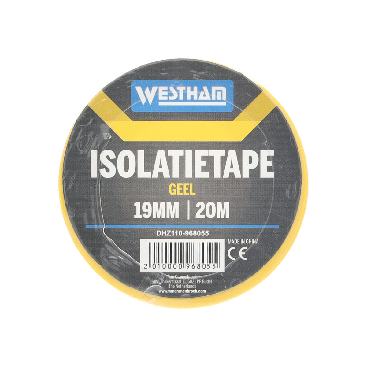 Tape geel 19 mm x 20 M Westham Tape geel 19 mm x 20 M Westham