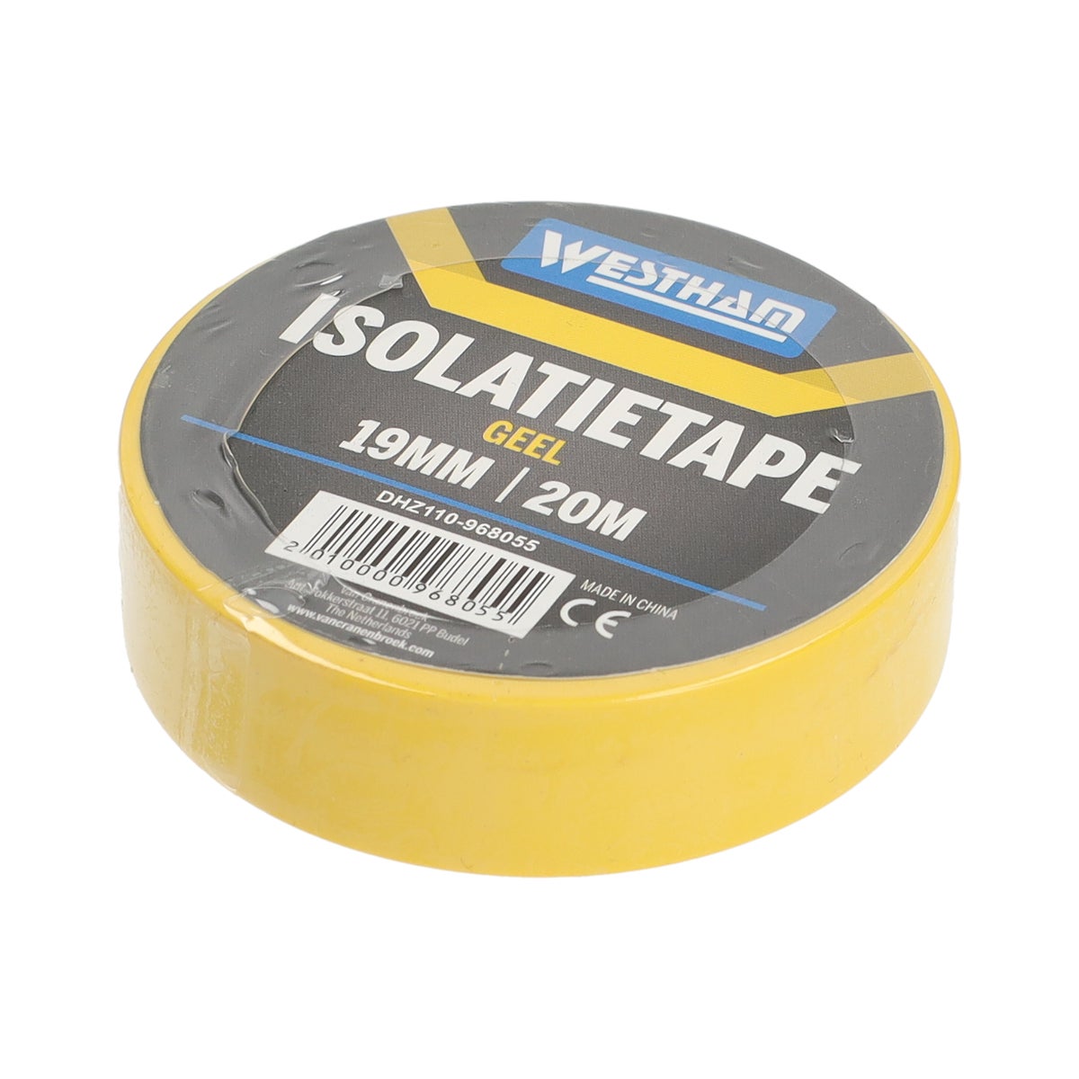 Tape geel 19 mm x 20 M Westham Tape geel 19 mm x 20 M Westham