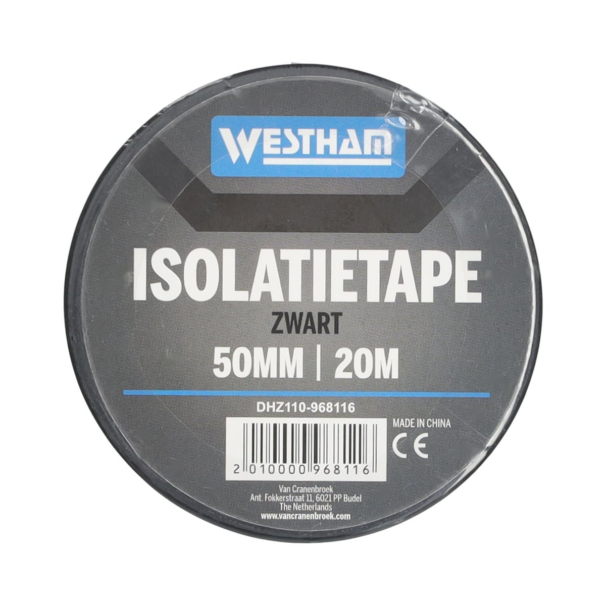 Tape zwart 50 mm x 20 M Westham Tape zwart 50 mm x 20 M Westham