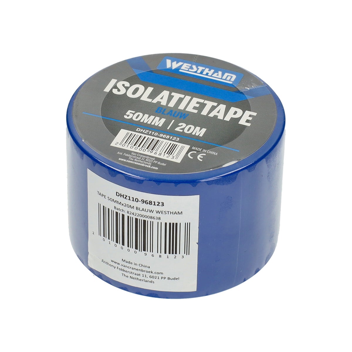 Tape blauw 50 mm x 20 M Westham Tape blauw 50 mm x 20 M Westham