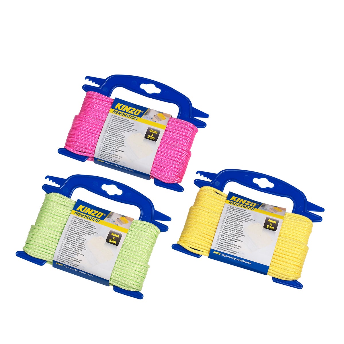 Touw fluo 4mmx23m assorti Kinzo Touw fluo 4mmx23m assorti Kinzo