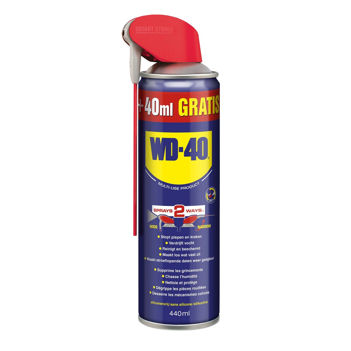 WD40 400 ml+40 ml met Smart Straw WD40 400 ml+40 ml met Smart Straw