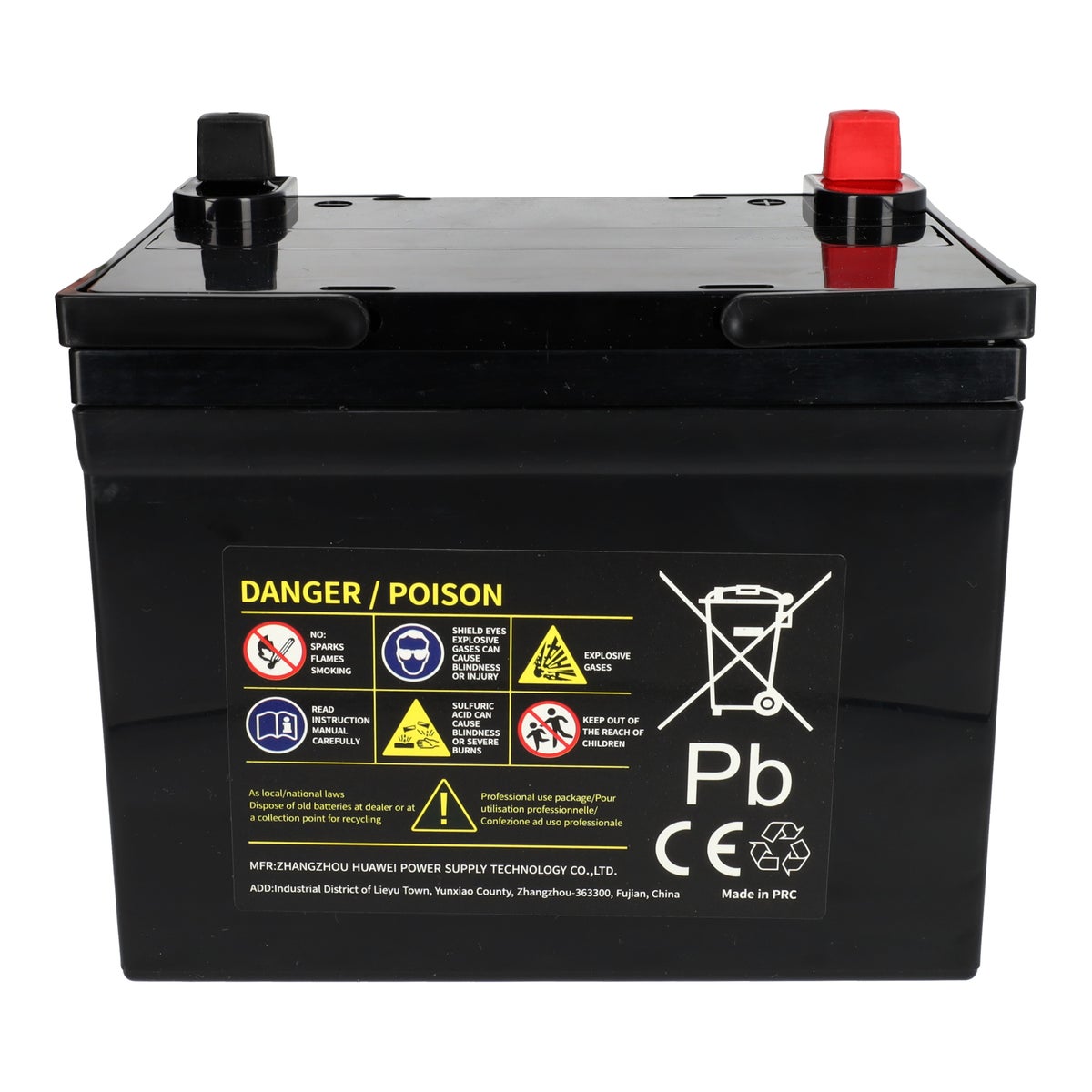 Accu 12V 22AH links Accu 12V 22AH links