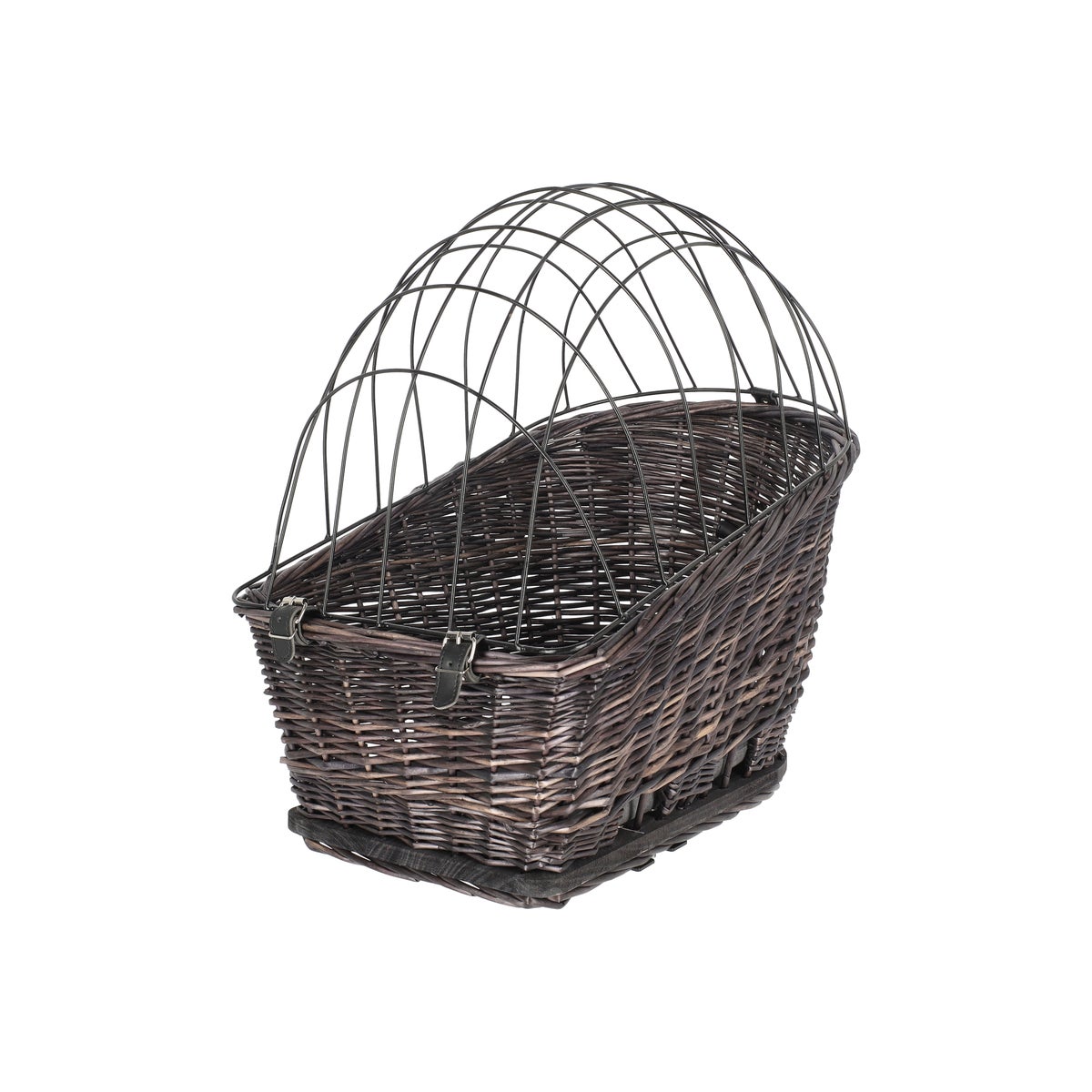 Fietsmand met rooster en kussen 35 x 49 x 55 cm grijs Fietsmand met rooster en kussen 35 x 49 x 55 cm grijs