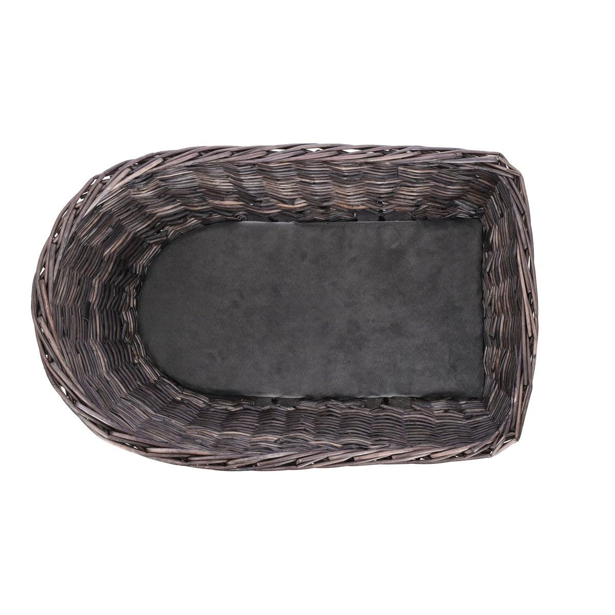 Fietsmand met rooster en kussen 35 x 49 x 55 cm grijs Fietsmand met rooster en kussen 35 x 49 x 55 cm grijs