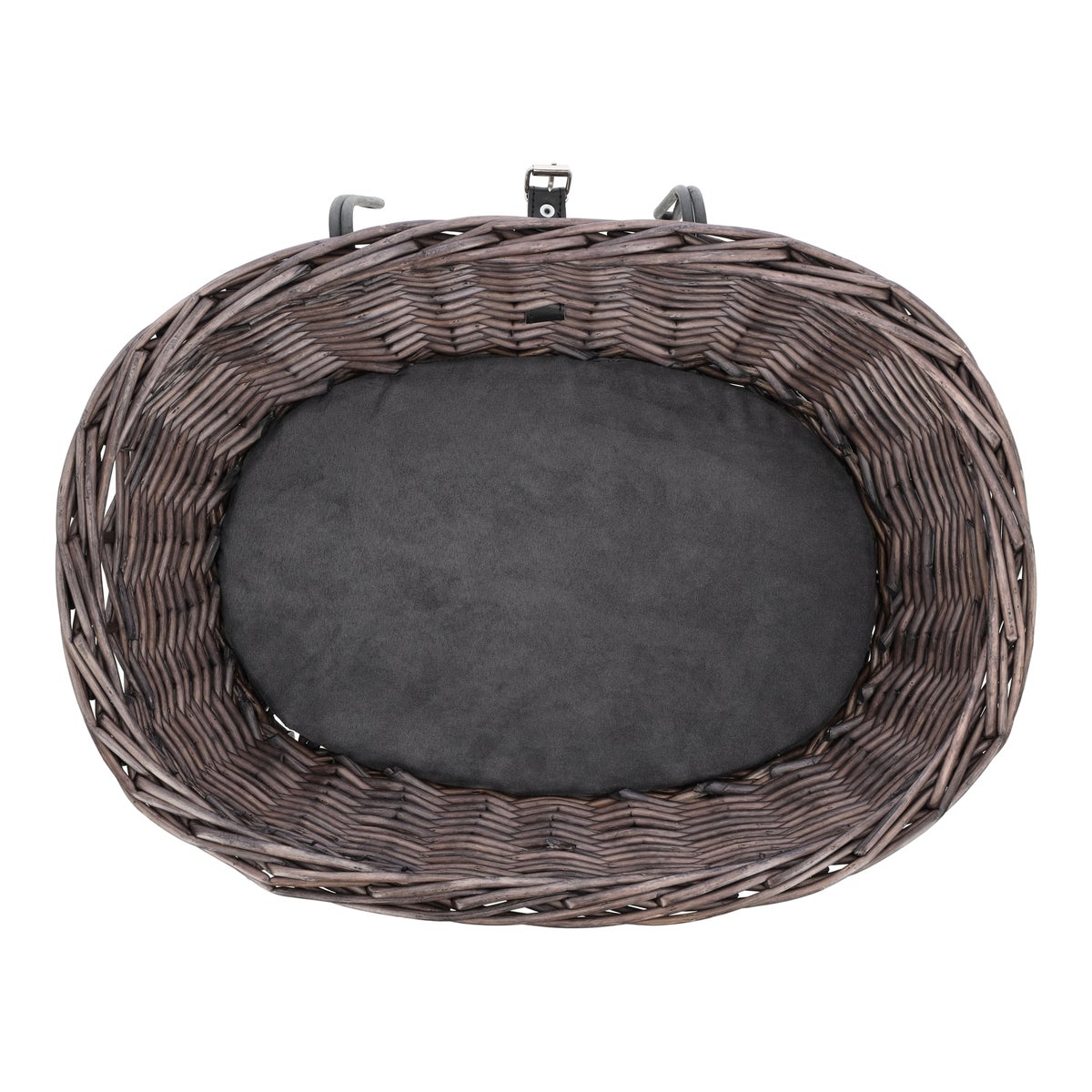 Fietsmand met rooster en kussen 50 x 41 x 35 grijs Fietsmand met rooster en kussen 50 x 41 x 35 grijs
