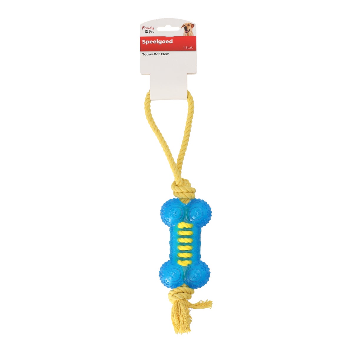 Hondenspeelgoed touw en bot 13 cm Hondenspeelgoed touw en bot 13 cm