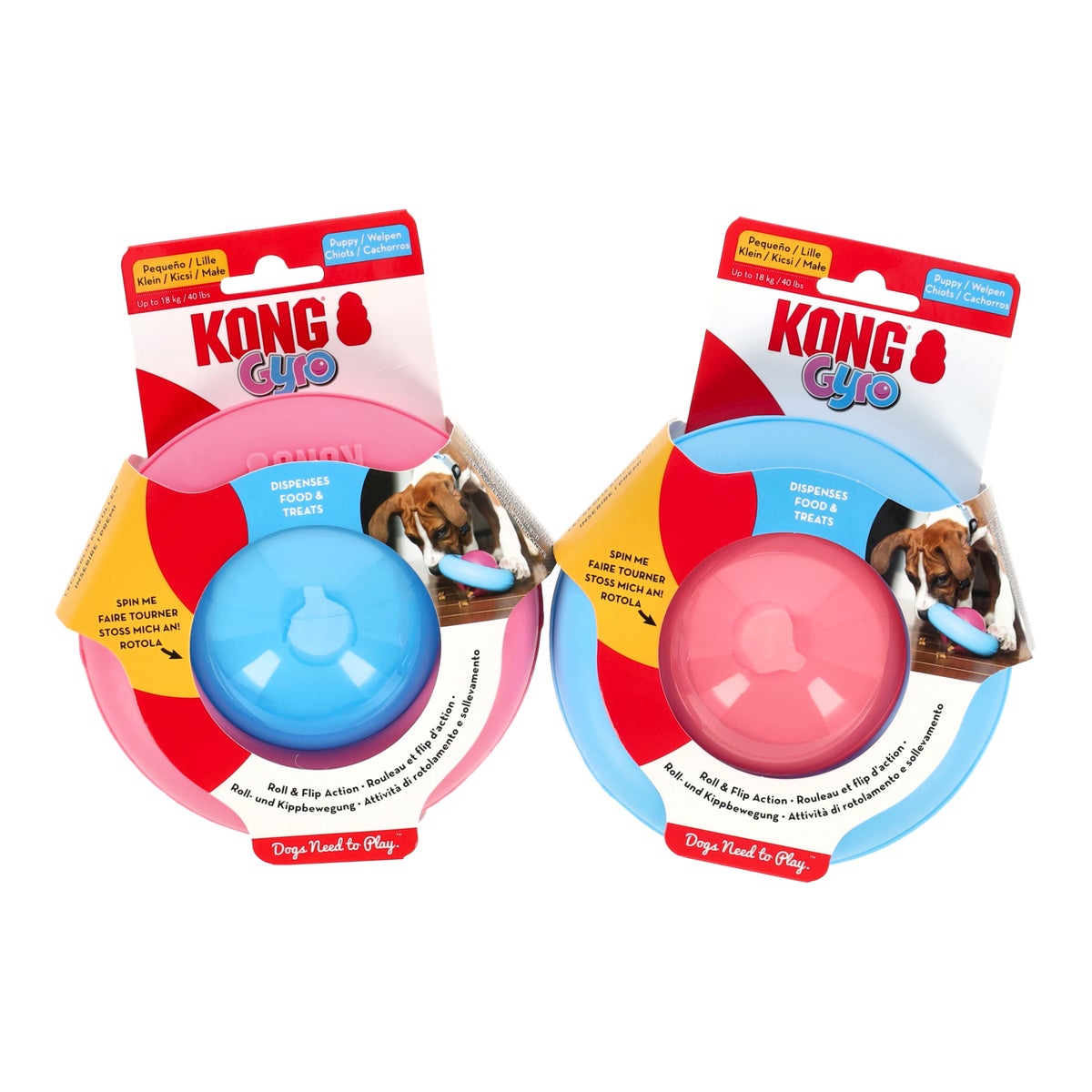 Hondenspeelgoed Gyro puppy S Kong Hondenspeelgoed Gyro puppy S Kong