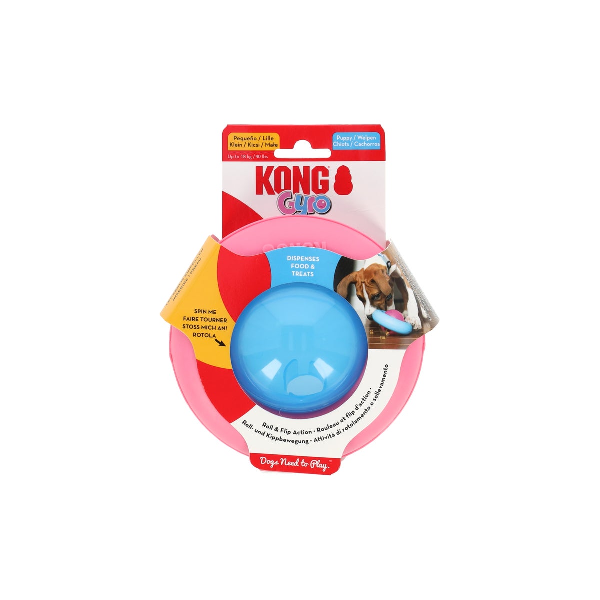 Hondenspeelgoed Gyro puppy S Kong Hondenspeelgoed Gyro puppy S Kong
