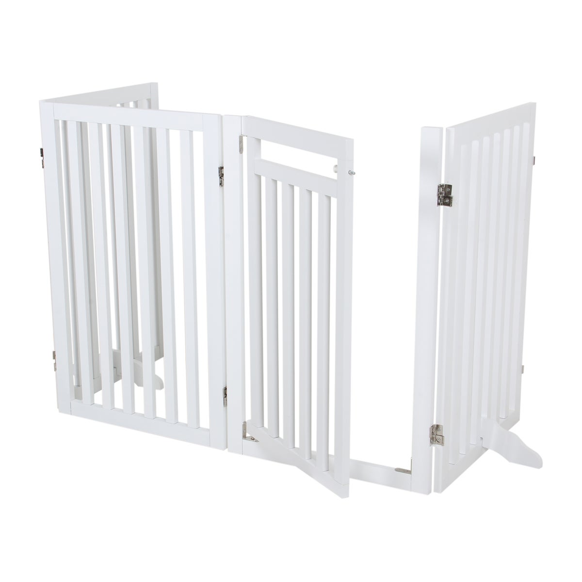 Hondenhek en deur 60/160 x 81 cm wit Hondenhek en deur 60/160 x 81 cm wit