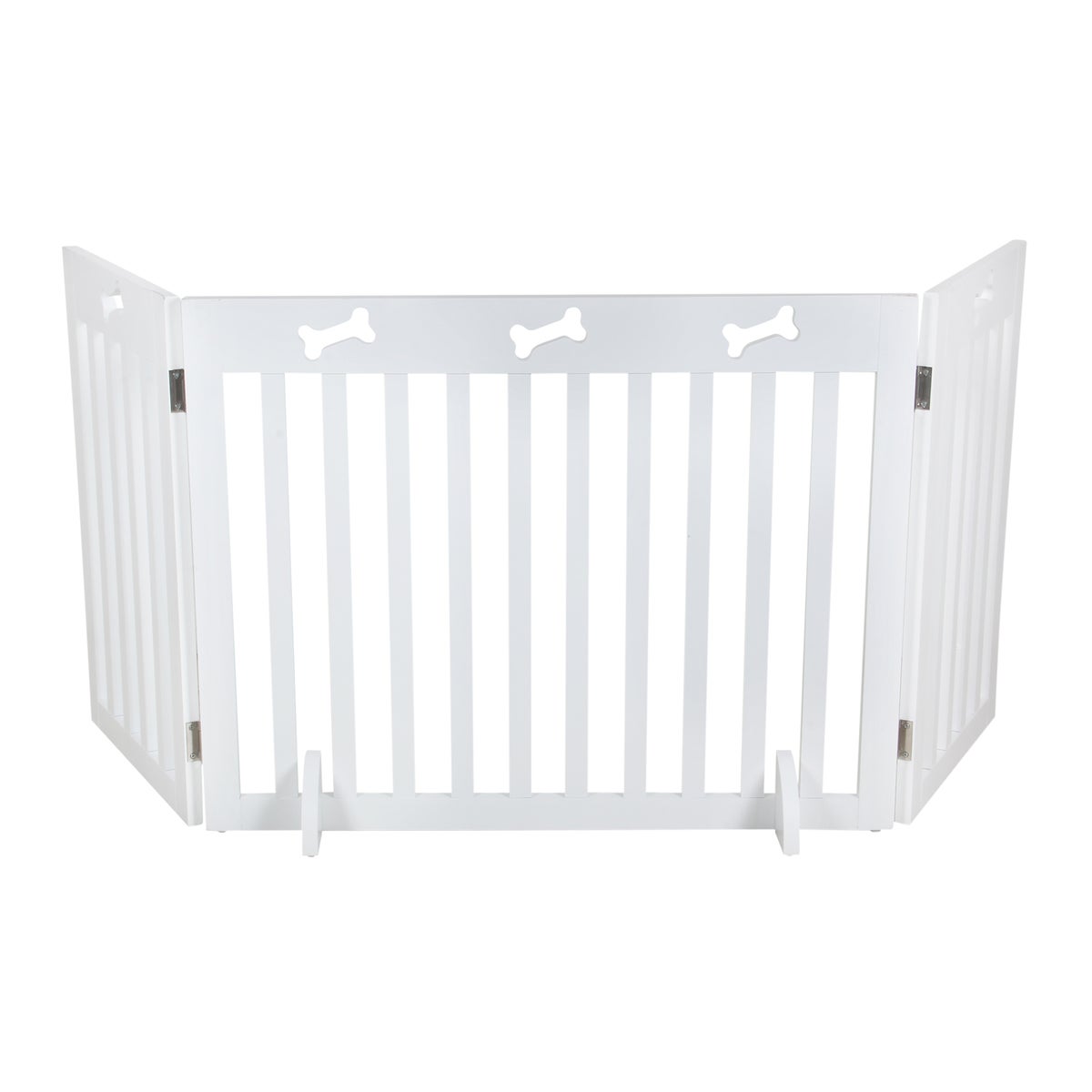 Hondenhek en deur 60/160 x 81 cm wit Hondenhek en deur 60/160 x 81 cm wit