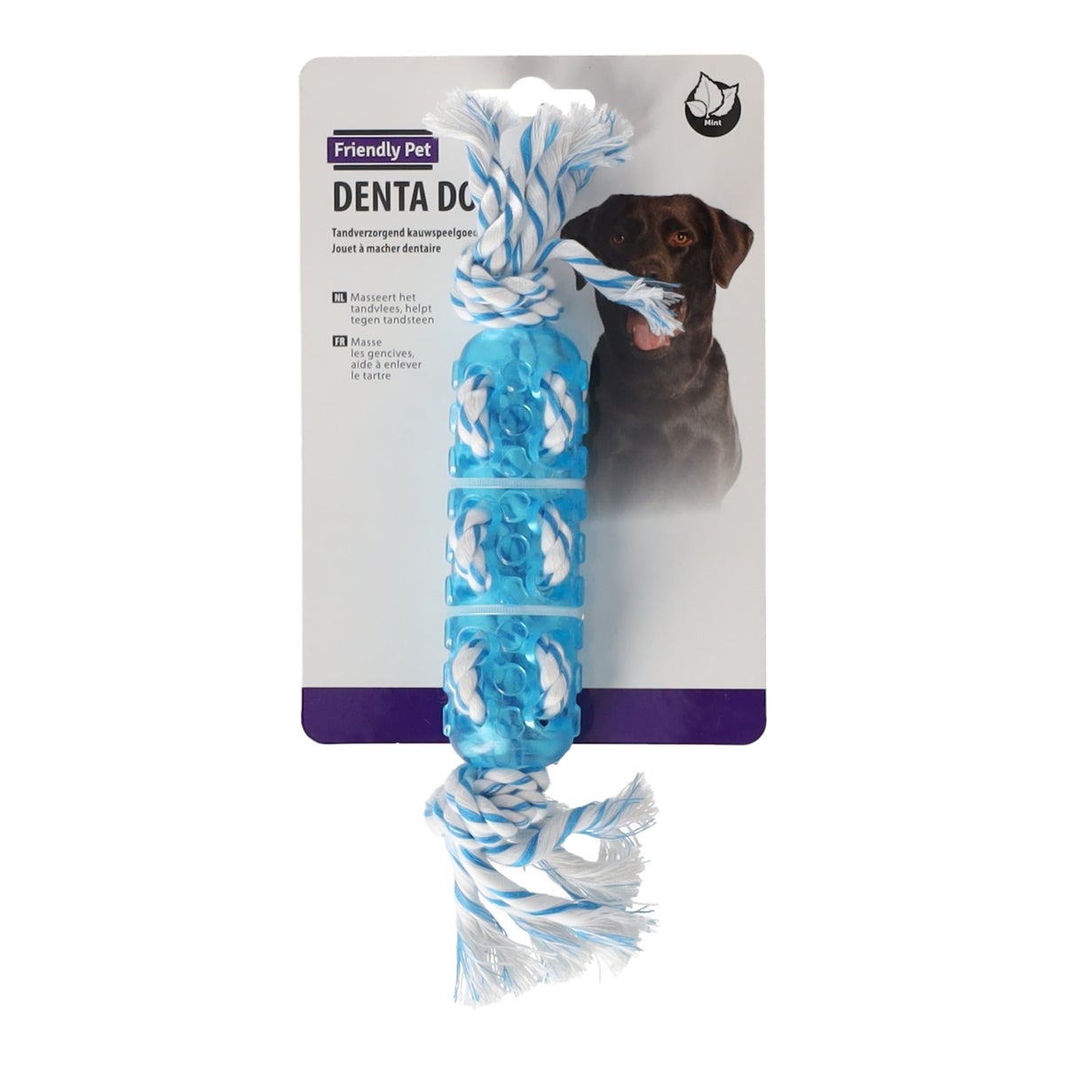 Hondenspeelgoed denta touw + stick 13cm Hondenspeelgoed denta touw + stick 13cm