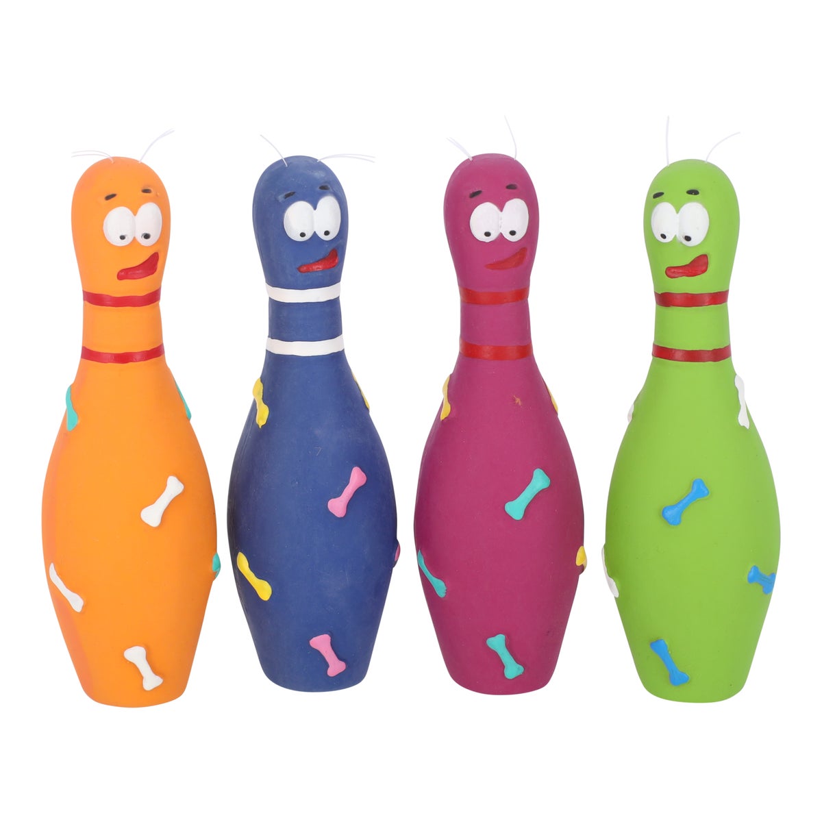 Hondenspeelgoed latex kegel 20cm assorti Hondenspeelgoed latex kegel 20cm assorti