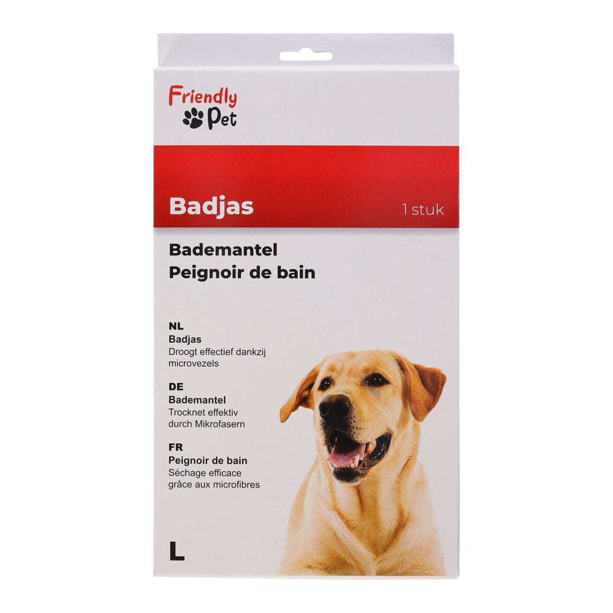 Badmantel hond blauw L 60 cm Badmantel hond blauw L 60 cm