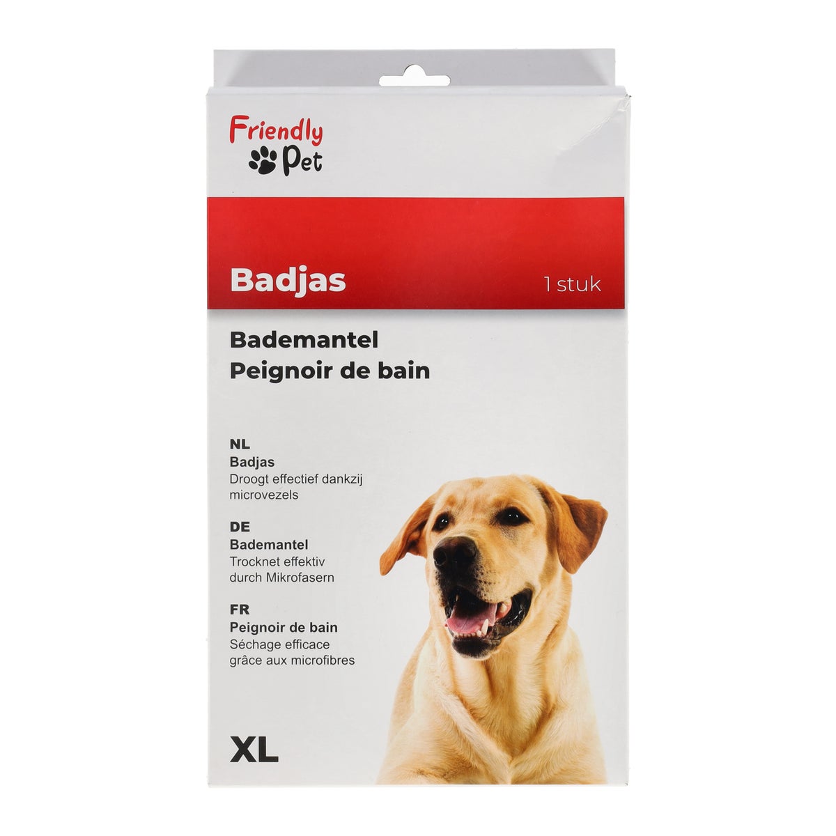 Badmantel hond blauw XL 75cm Badmantel hond blauw XL 75cm