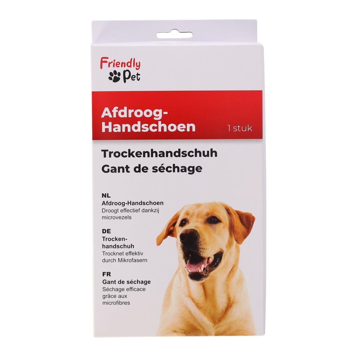 Drooghandschoen hond blauw 28x18cm Drooghandschoen hond blauw 28x18cm