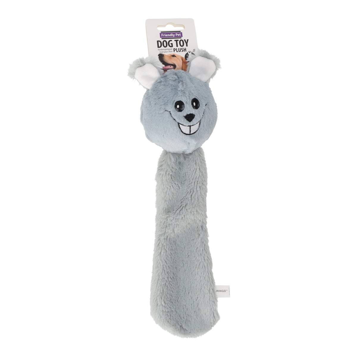 Hondenspeelgoed pluche muis Lulu grijs Hondenspeelgoed pluche muis Lulu grijs