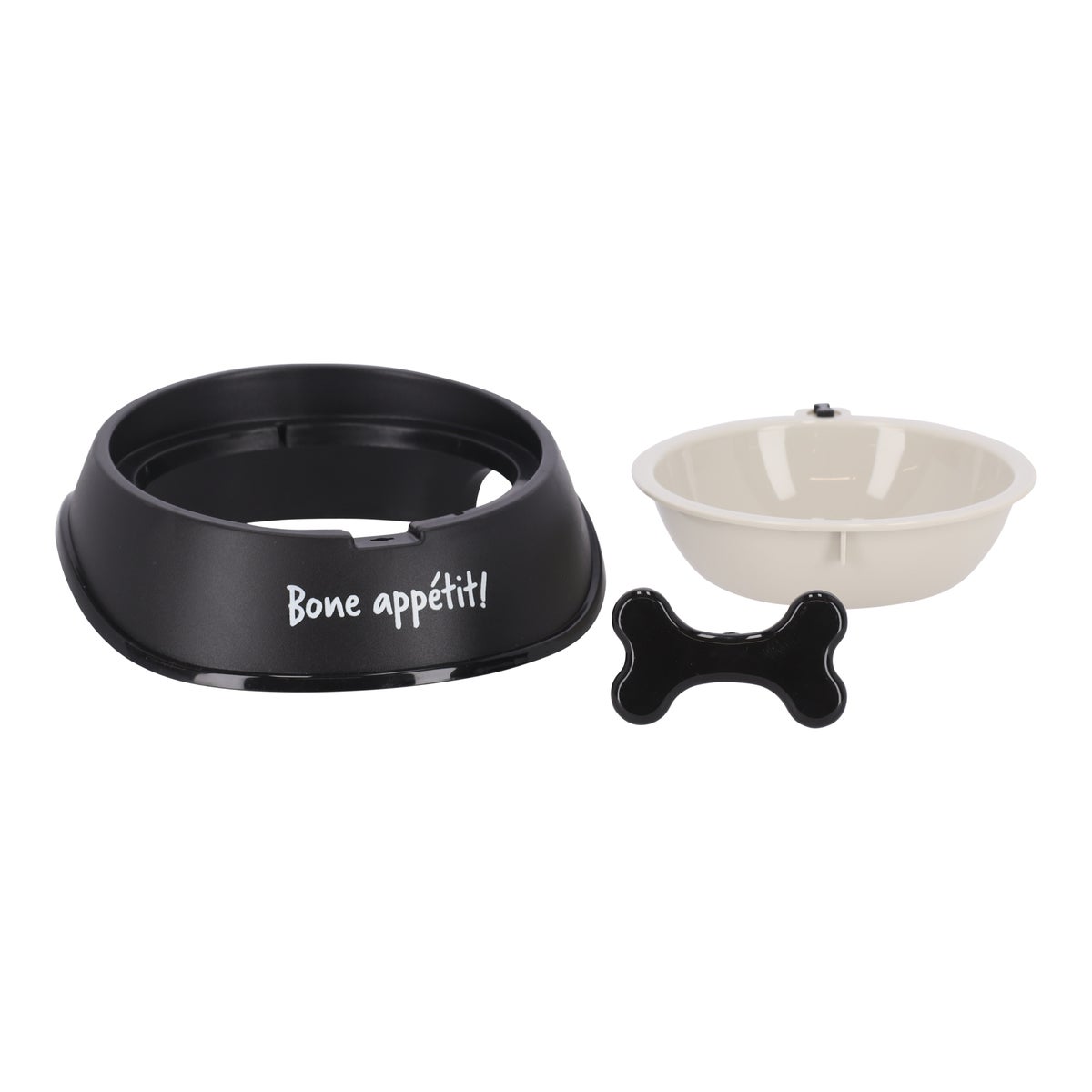 Eetpot hond Osto slow zwart 400ml Eetpot hond Osto slow zwart 400ml