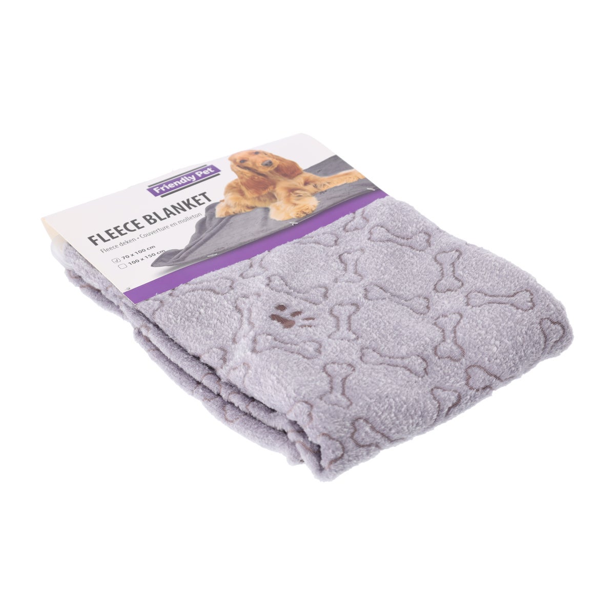 Deken hond poot grijs Deken hond poot grijs