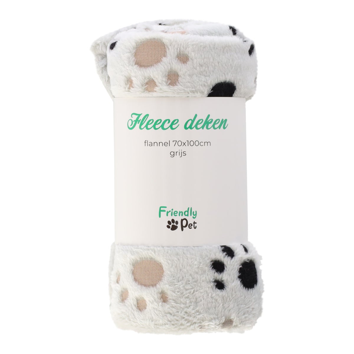 Fleece flanel 70x100cm grijs Friendly Pet Fleece flanel 70x100cm grijs Friendly Pet