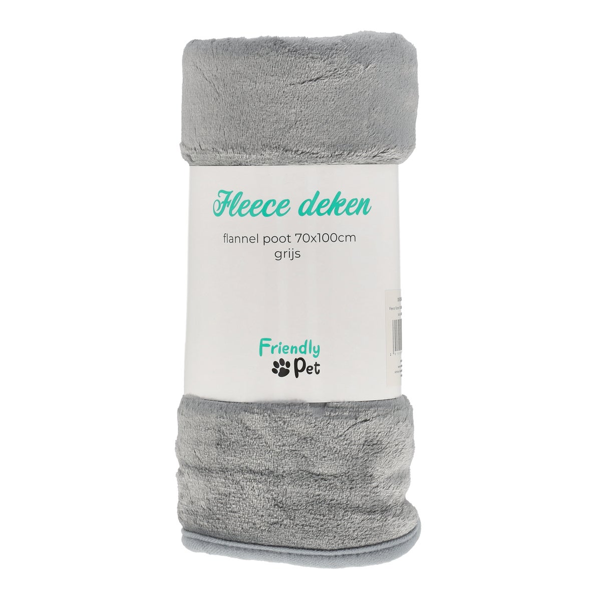Fleece flanel poot 70 x 100 cm grijs Friendly Pet Fleece flanel poot 70 x 100 cm grijs Friendly Pet
