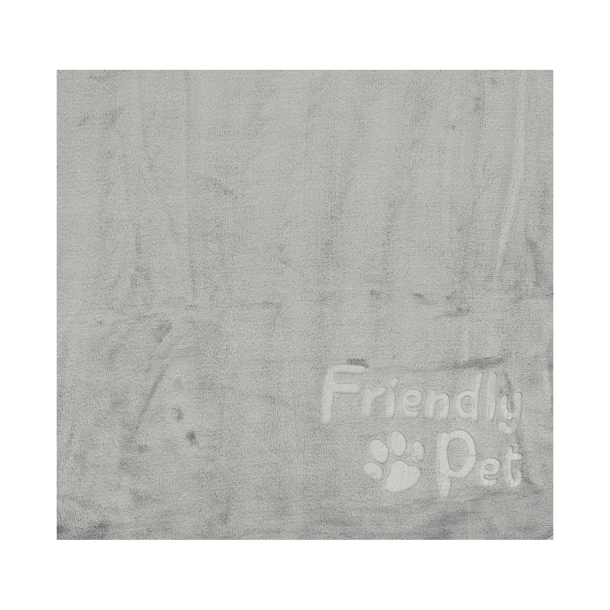 Fleece flanel poot 70 x 100 cm grijs Friendly Pet Fleece flanel poot 70 x 100 cm grijs Friendly Pet