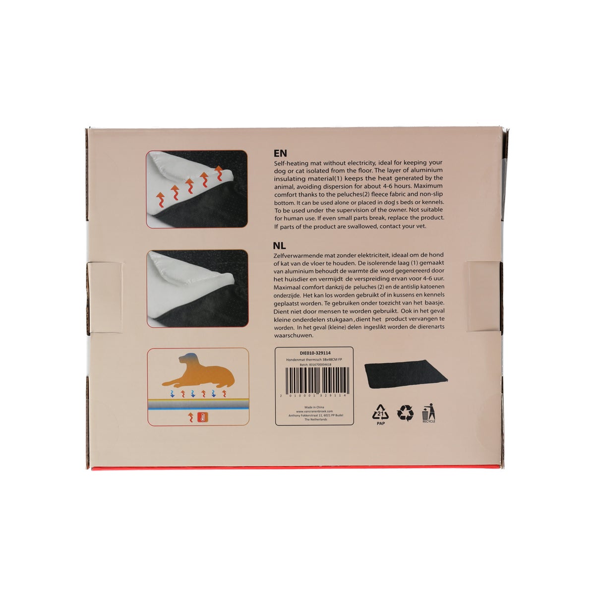 Hondenmat Thermisch Friendly Pet Hondenmat Thermisch Friendly Pet