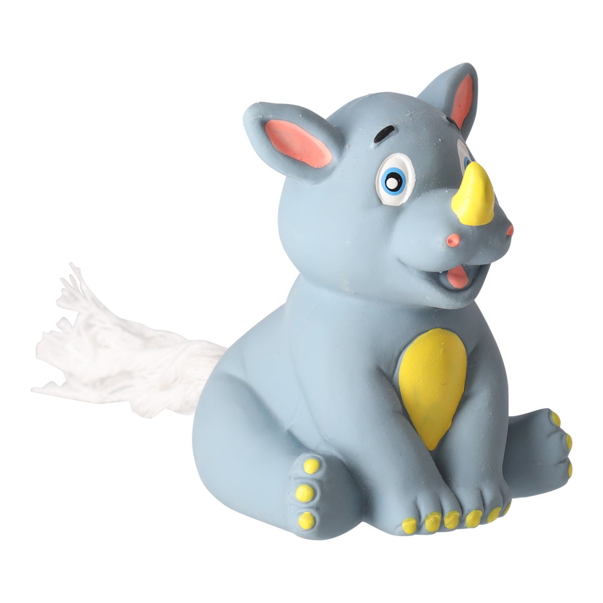 Hondenspeelgoed latex neushoorn 9 cm Hondenspeelgoed latex neushoorn 9 cm