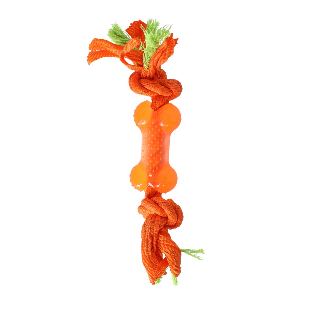 Hondenspeelgoed touw en bot TPR oranje Hondenspeelgoed touw en bot TPR oranje