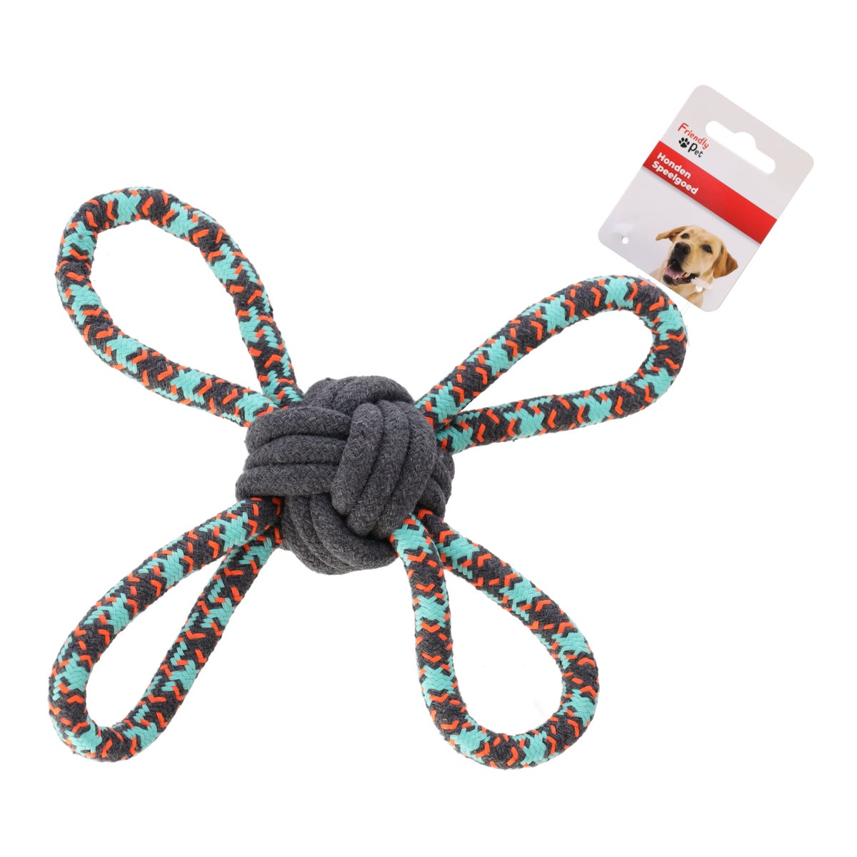 Hondenspeelgoed Riva touw bal groen 25 cm Hondenspeelgoed Riva touw bal groen 25 cm