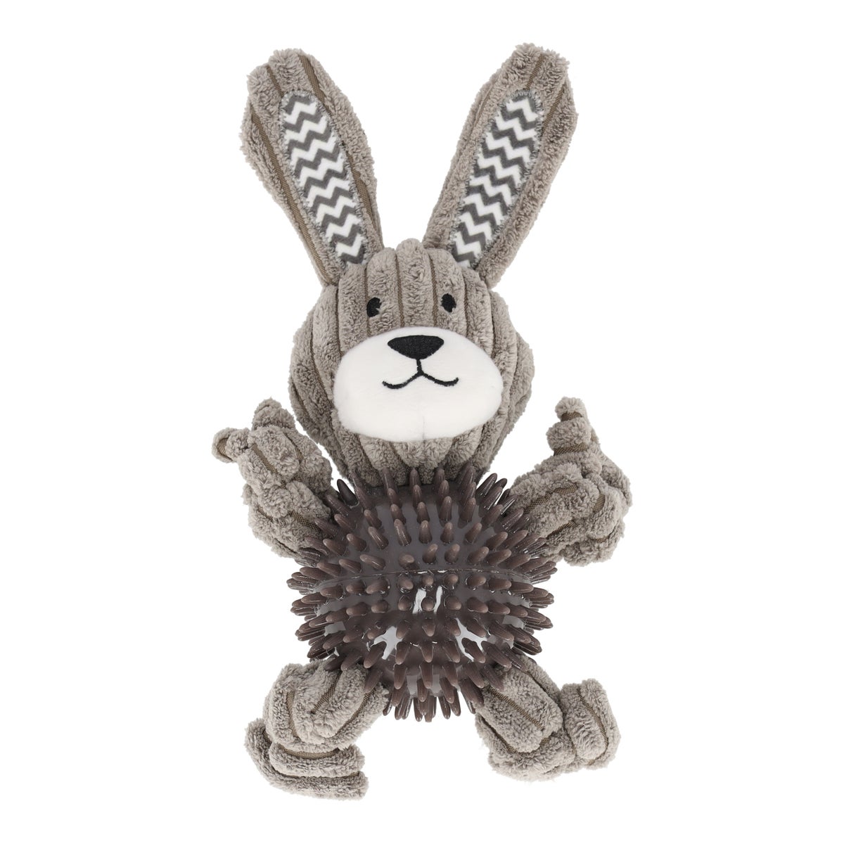 Hondenspeelgoed Gommy konijn + bal TPR grijs 27cm Hondenspeelgoed Gommy konijn + bal TPR grijs 27cm