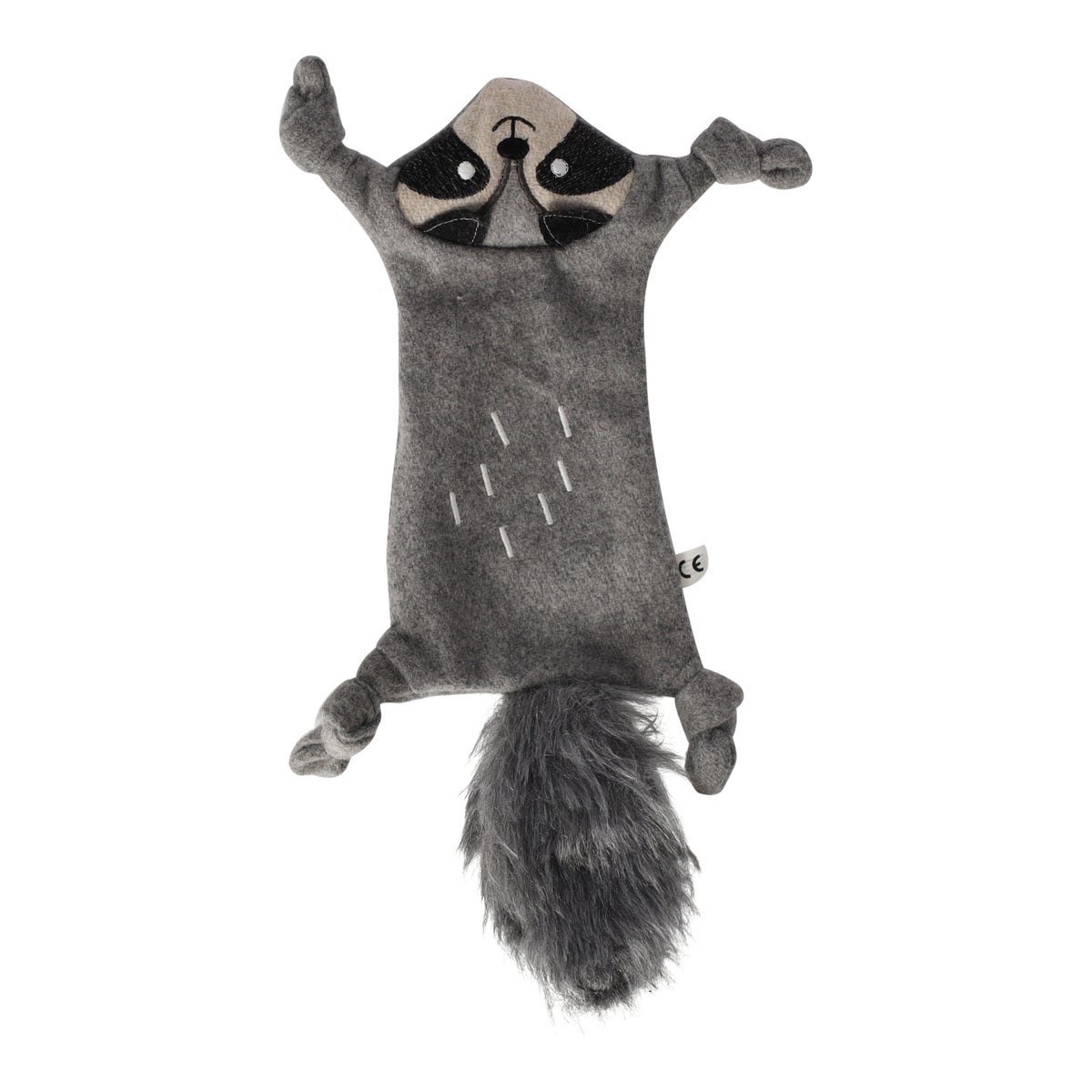 Hondenspeelgoed Wolla wasbeer grijs 22,5x40x3,5cm Hondenspeelgoed Wolla wasbeer grijs 22,5x40x3,5cm