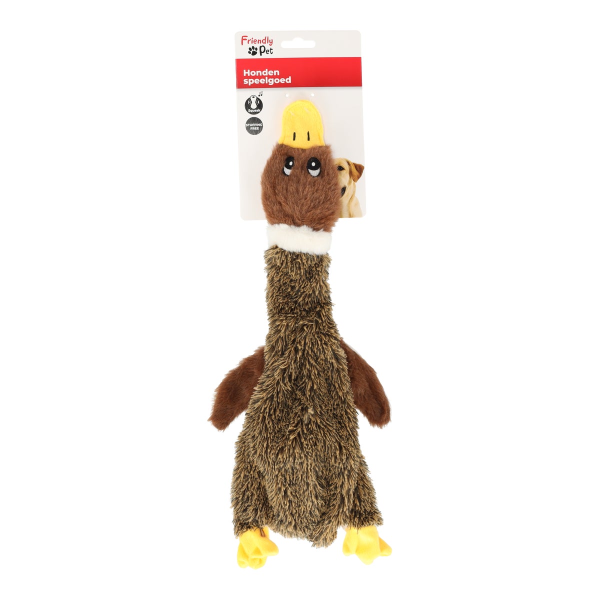 Hondenspeelgoed Inez eend bruin 19 x 47 x 3,5 cm Hondenspeelgoed Inez eend bruin 19 x 47 x 3,5 cm