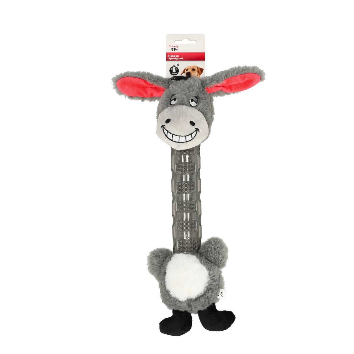 Hondenspeelgoed Necki ezel plush grijs 41 x 18,5 x 8,5 cm Hondenspeelgoed Necki ezel plush grijs 41 x 18,5 x 8,5 cm