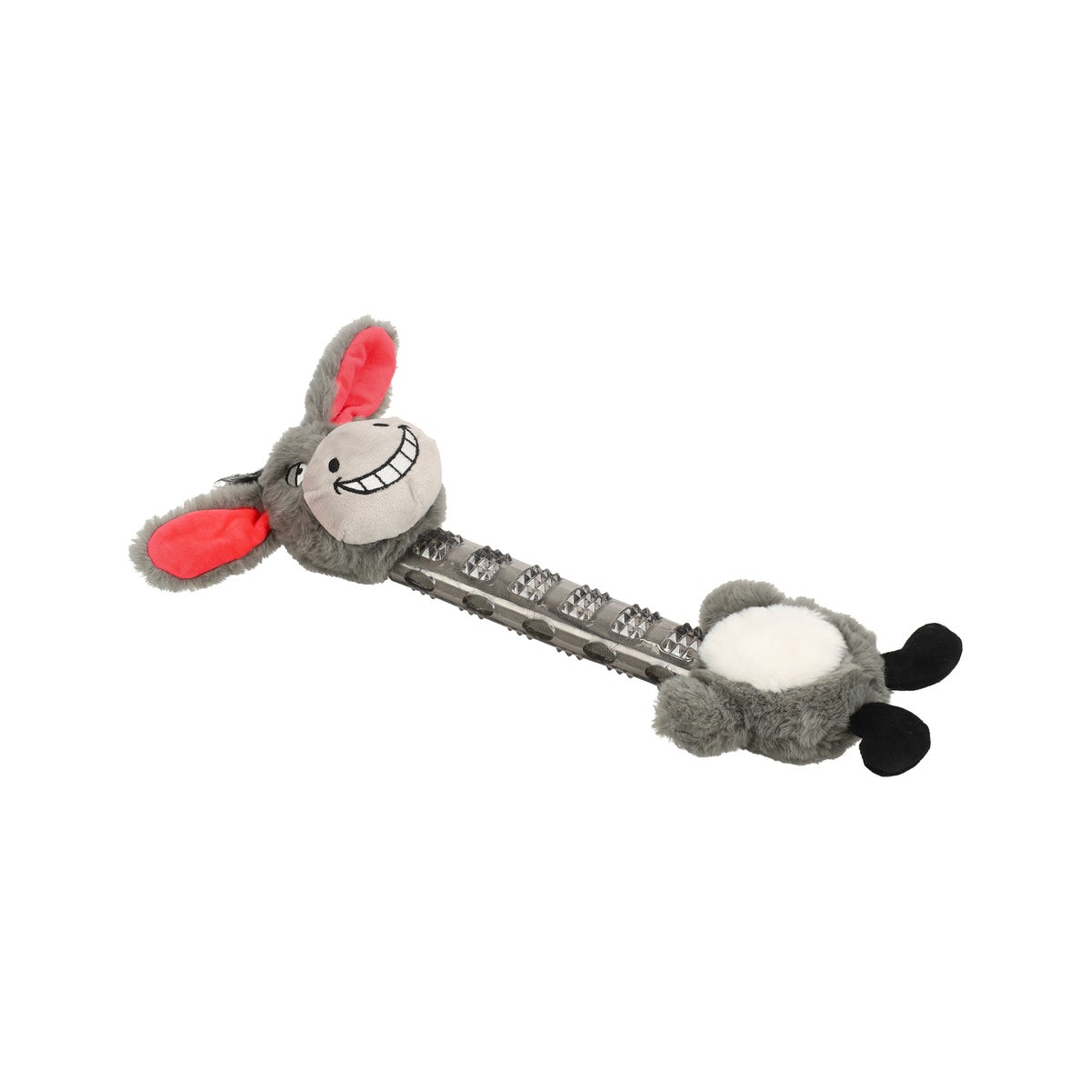 Hondenspeelgoed Necki ezel plush grijs 41x18,5x8,5cm Hondenspeelgoed Necki ezel plush grijs 41x18,5x8,5cm