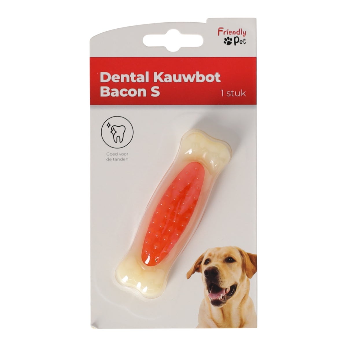 Hondenspeelgoed bot bacon dental S Hondenspeelgoed bot bacon dental S