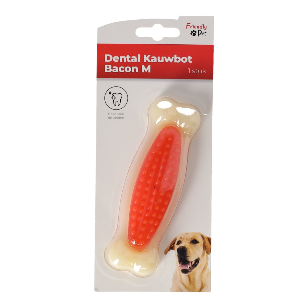 Hondenspeelgoed bot bacon dental M Hondenspeelgoed bot bacon dental M
