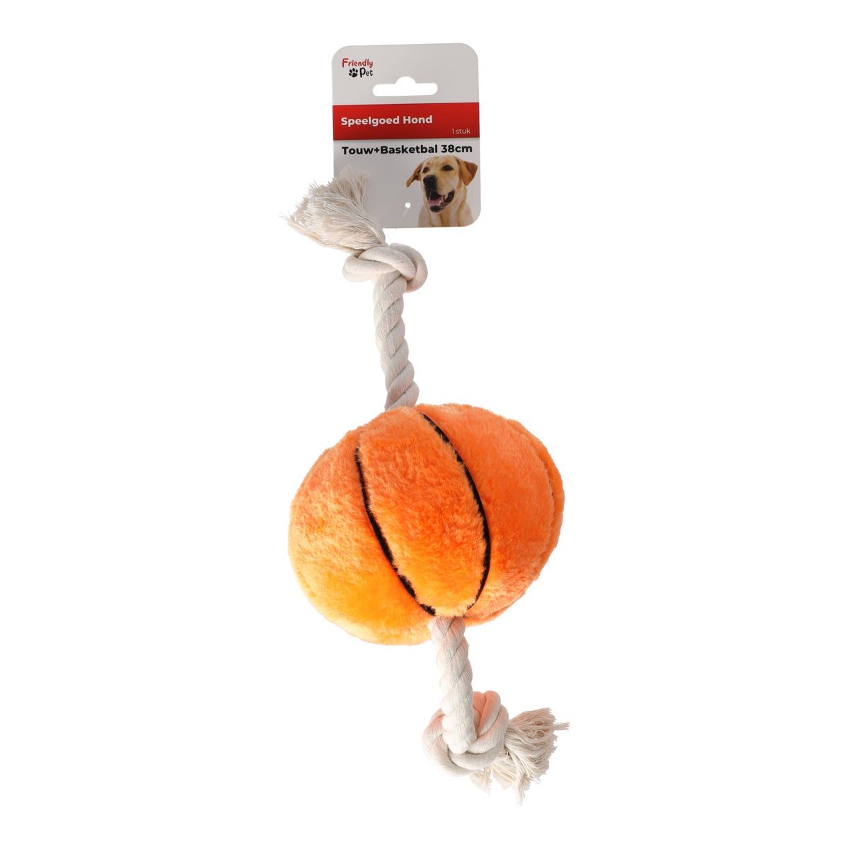 Hondenspeelgoed touw+basketbal 38cm Hondenspeelgoed touw+basketbal 38cm