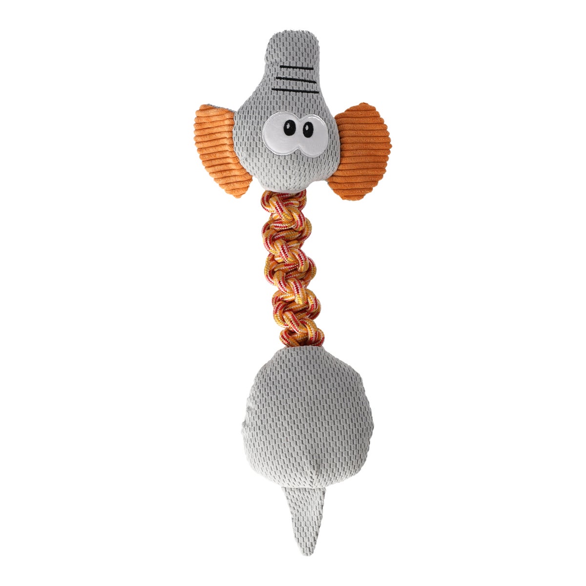 Hondenspeelgoed touw+pluche olifant 42cm Hondenspeelgoed touw+pluche olifant 42cm