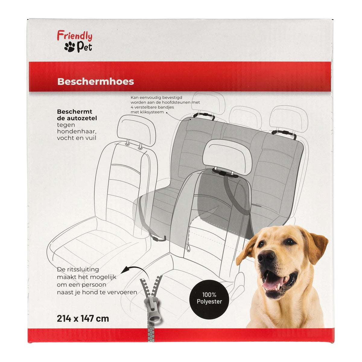 Autodeken Coda zwart 214x147cm Autodeken Coda zwart 214x147cm