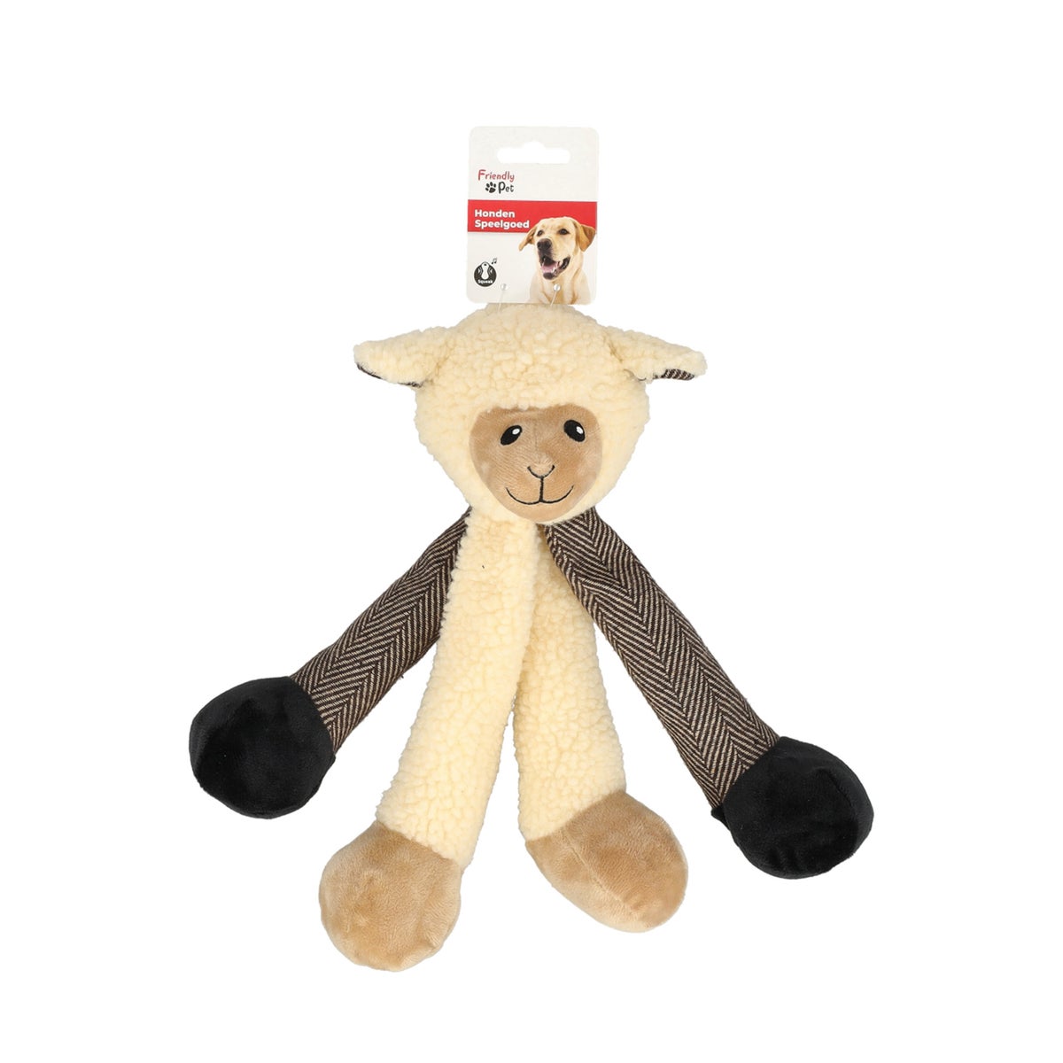 Hondenspeelgoed lama beige 15x30cm Hondenspeelgoed lama beige 15x30cm