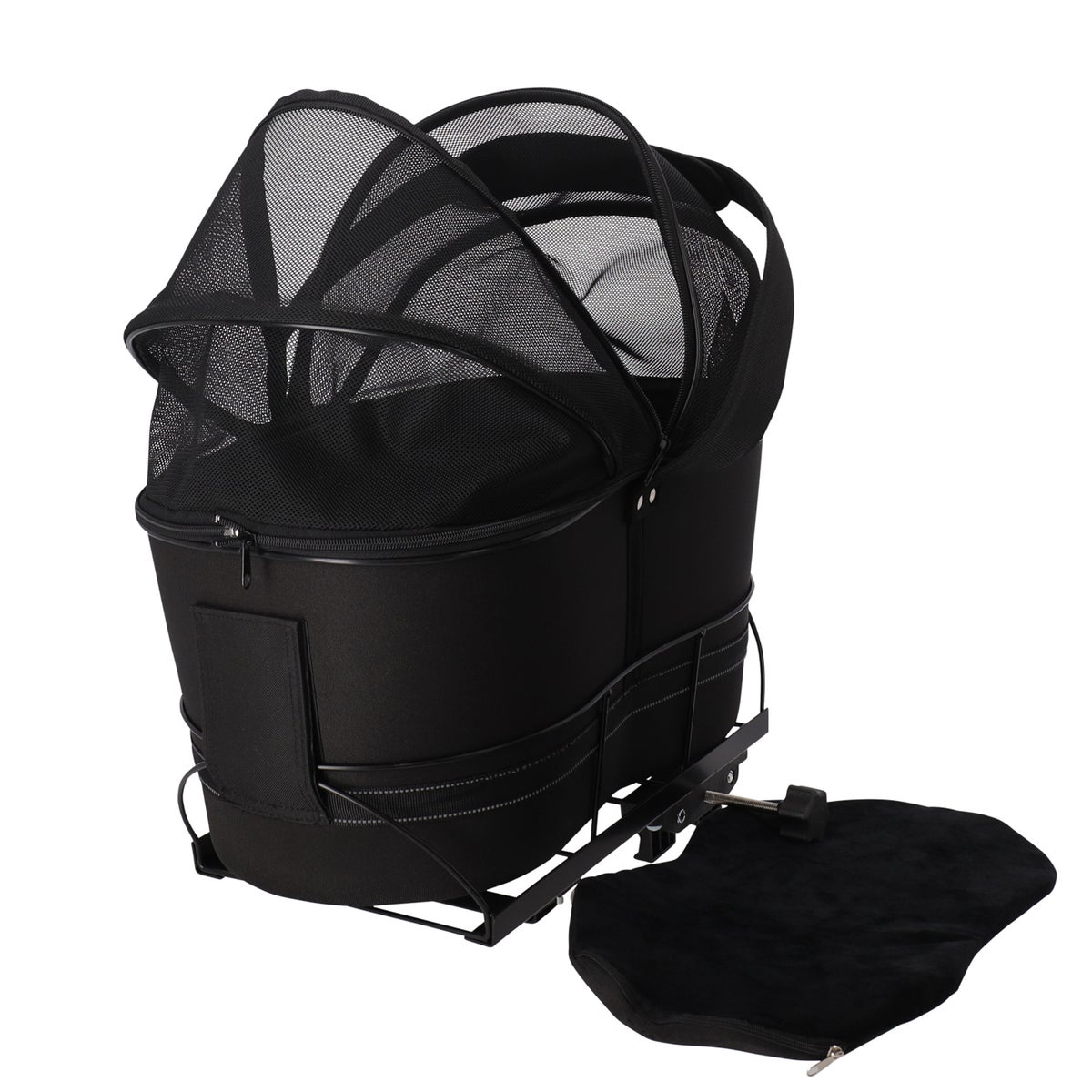 Fietsmand achter 42 x 48 x 29 cm zwart Fietsmand achter 42 x 48 x 29 cm zwart