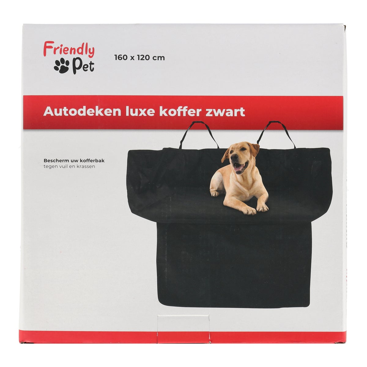 Autodeken luxe koffer zwart 160x120cm Autodeken luxe koffer zwart 160x120cm
