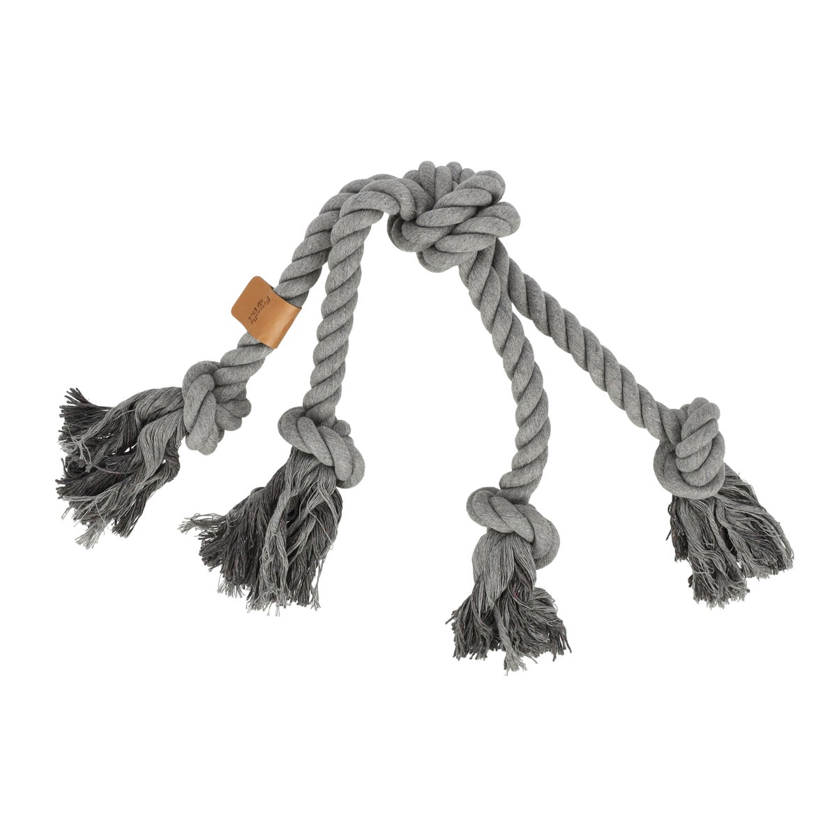 Hondenspeelgoed kruis 60cm grijs eco Hondenspeelgoed kruis 60cm grijs eco
