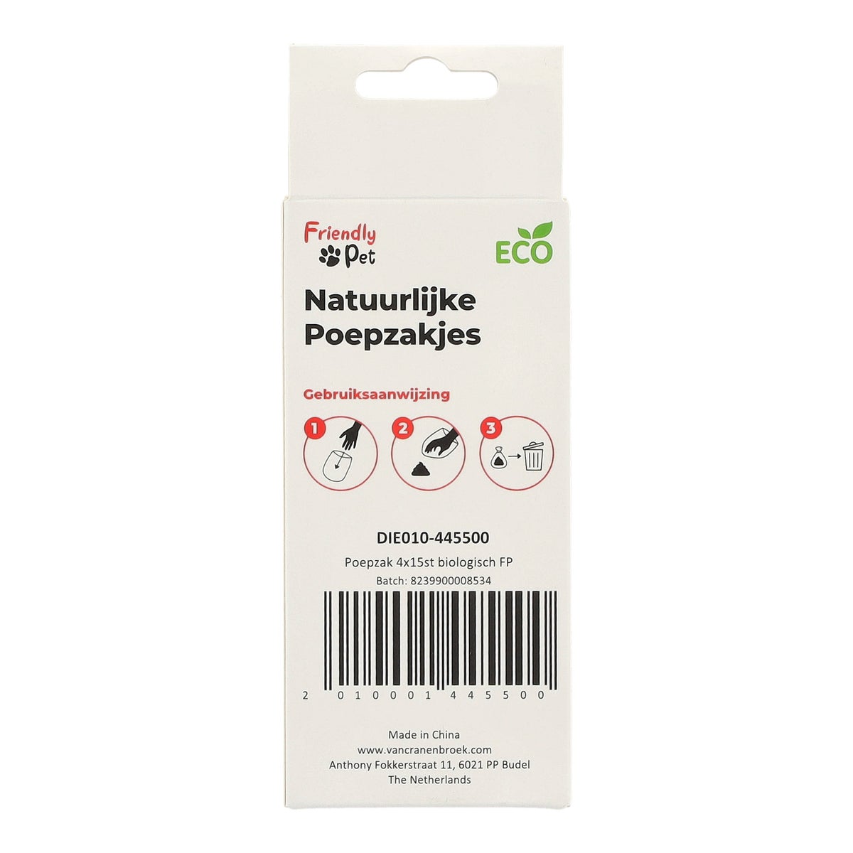 Poepzak 4 x 15 stuks biologisch Poepzak 4 x 15 stuks biologisch