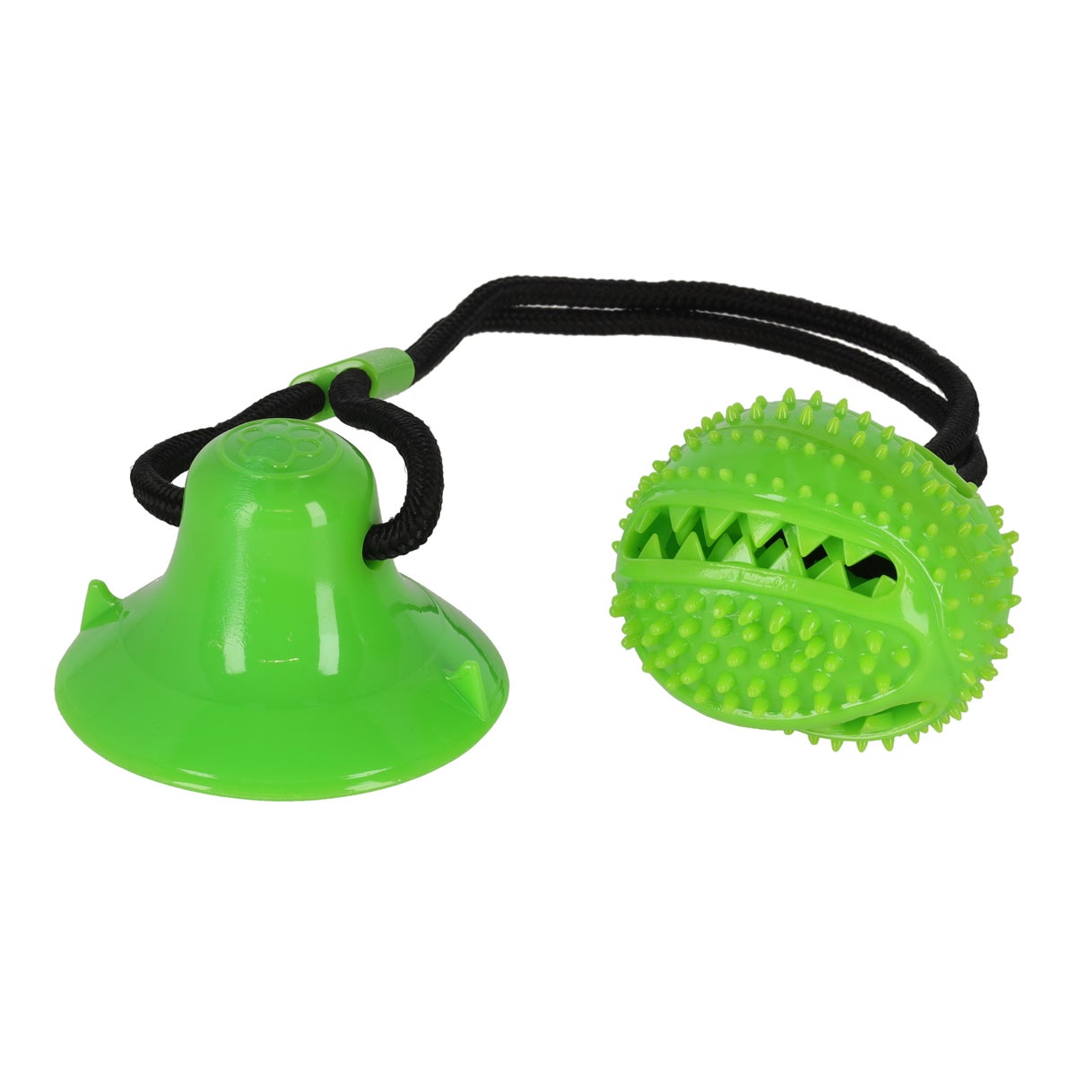 Hondenspeelgoed TPL Kleva bal en zuignap groen 55 cm Hondenspeelgoed TPL Kleva bal en zuignap groen 55 cm