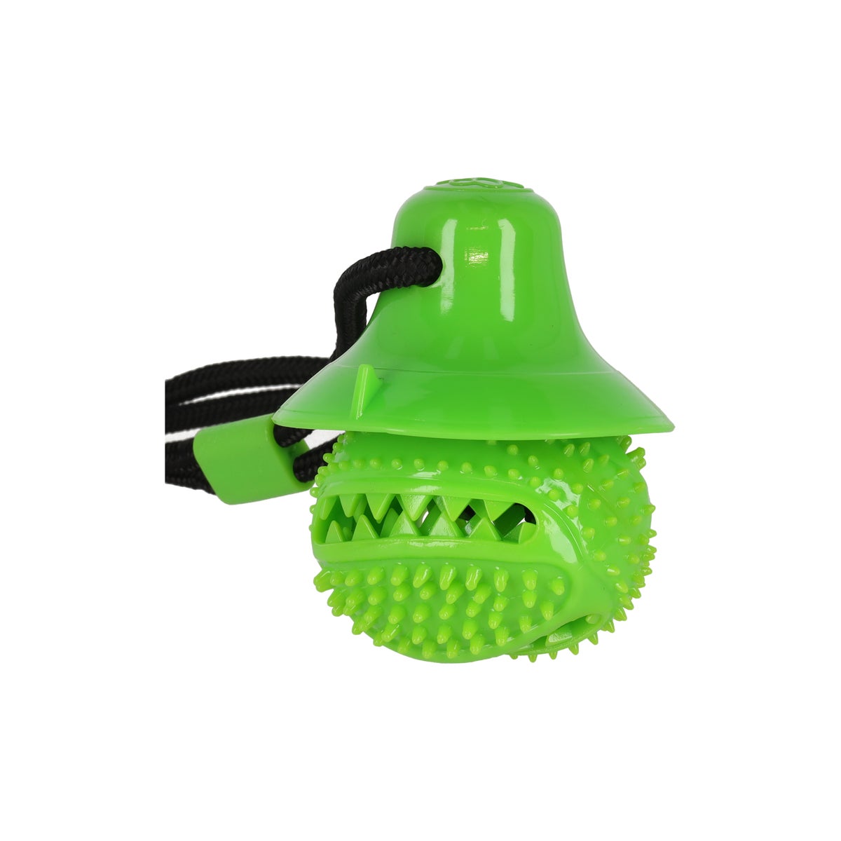 Hondenspeelgoed TPL Kleva bal+zuignap groen 55cm Hondenspeelgoed TPL Kleva bal+zuignap groen 55cm