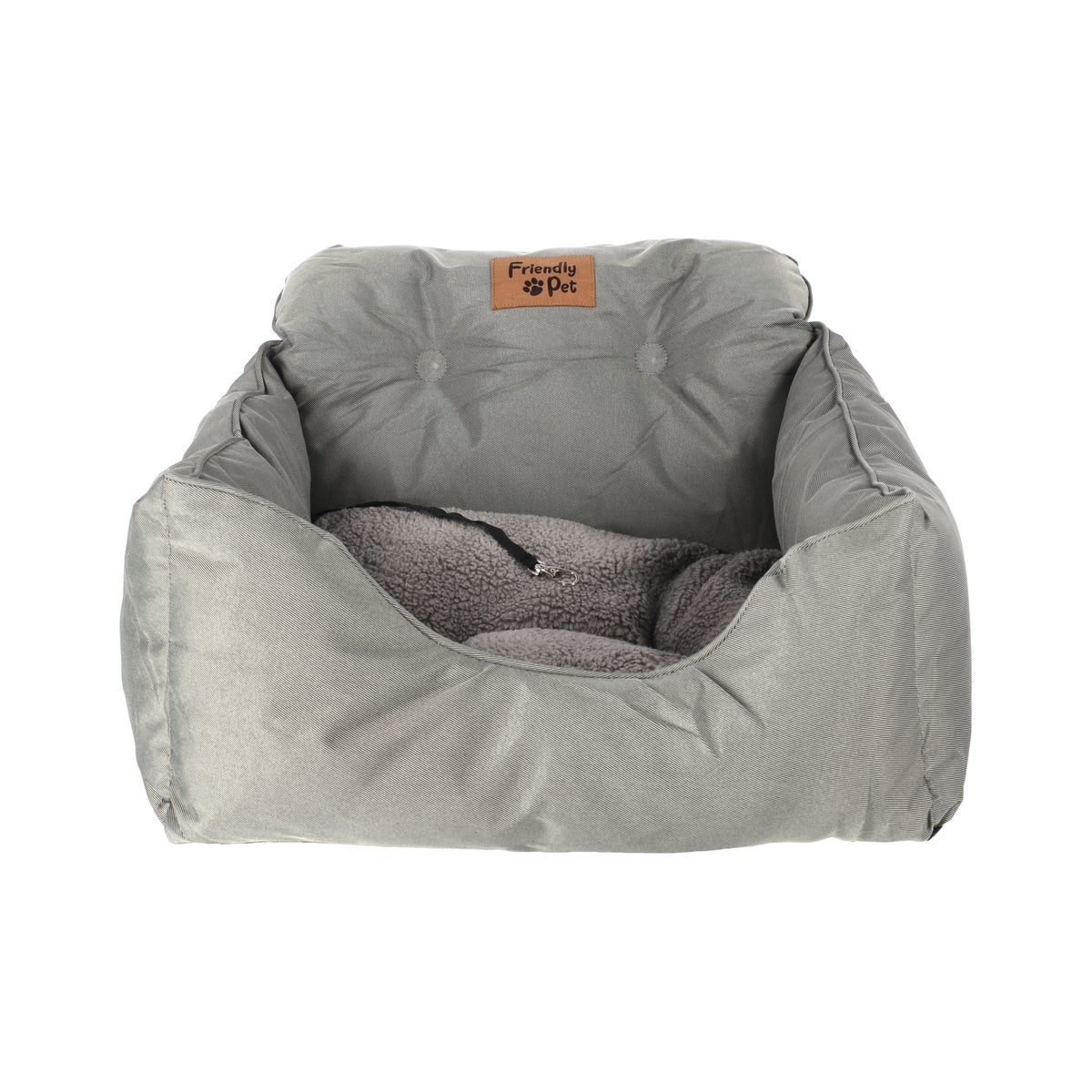 Mand hond autostoel grijs 53 x 50 cm Mand hond autostoel grijs 53 x 50 cm