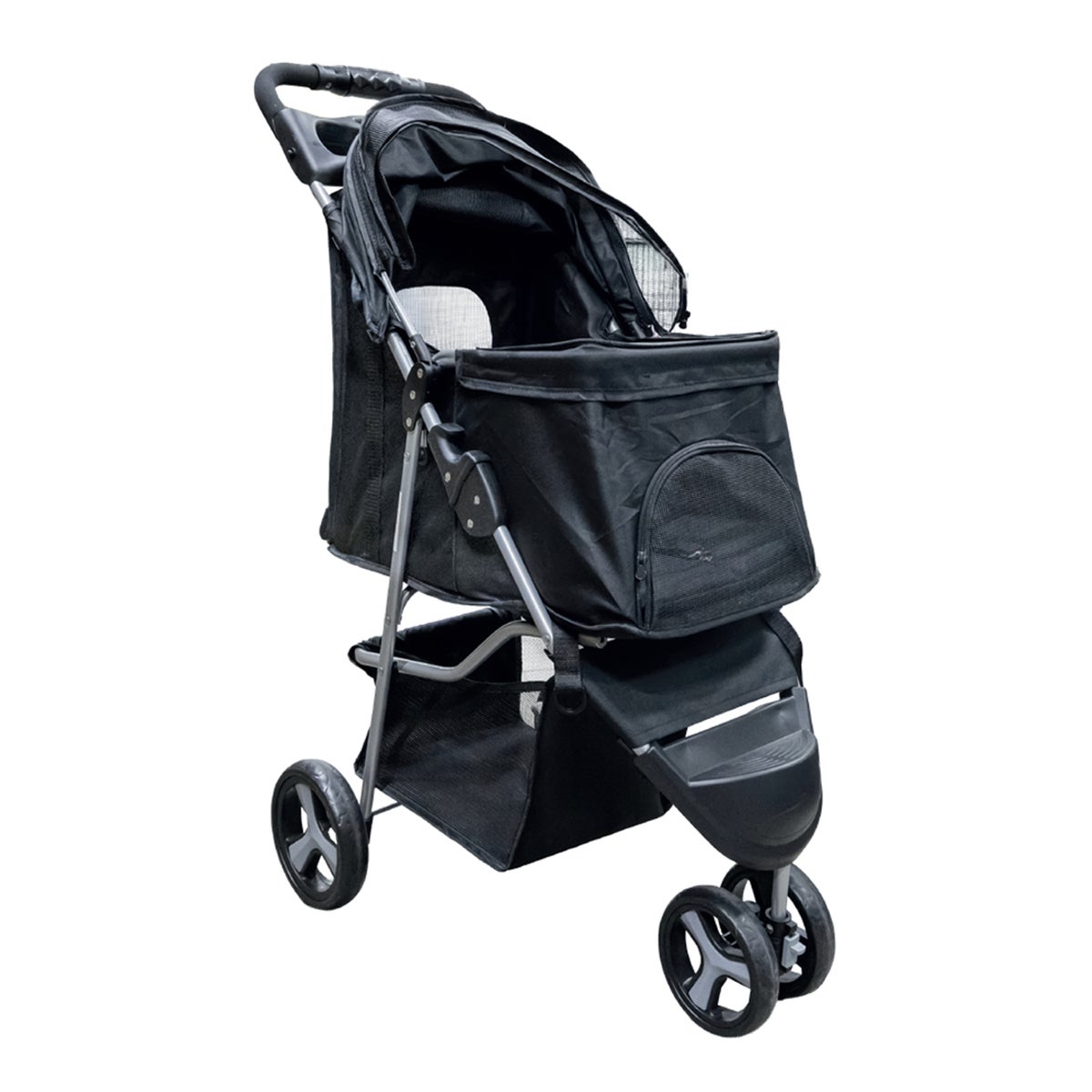 Hondenbuggy 3-wiel zwart 47 x 100 x 80 cm Hondenbuggy 3-wiel zwart 47 x 100 x 80 cm